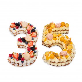 Number cake 14 pers